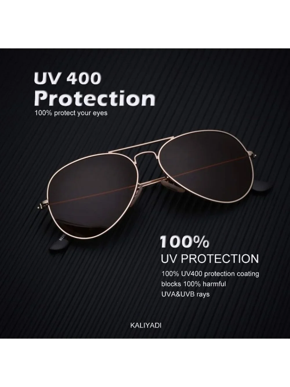 KALIYADI Classic Aviator Sunglasses for Men Women